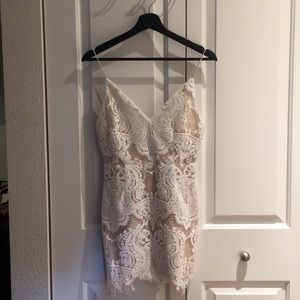 Tobi Shine By Me White Sequin Dress (XS)